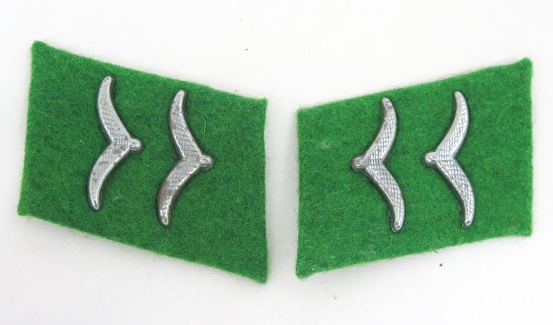 WW2 German Luftwaffe Field division branch collar patches