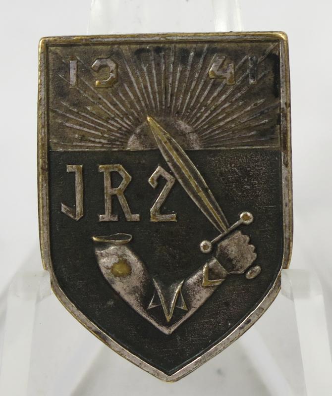 WW2 Finnish army JR2 regimental badge 1941-44
