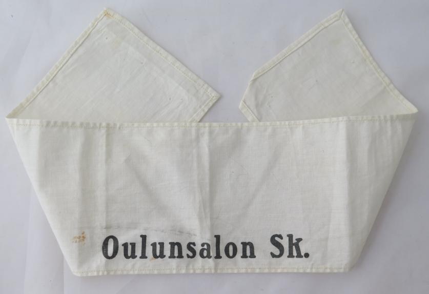 Finnish Freedom war 1918 period civil guards arm band - Oulunsalo