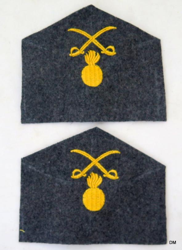 WW2 Finnish army embroidered unit insignia -  Horse artillery battery