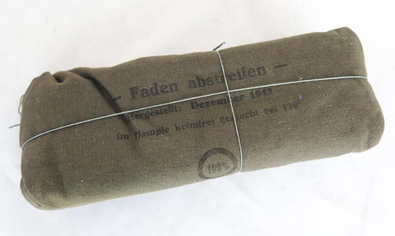 WW2 German Wehrmacht long 1st aid packet -1942