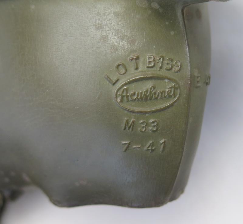 WW2 US army service gas mask