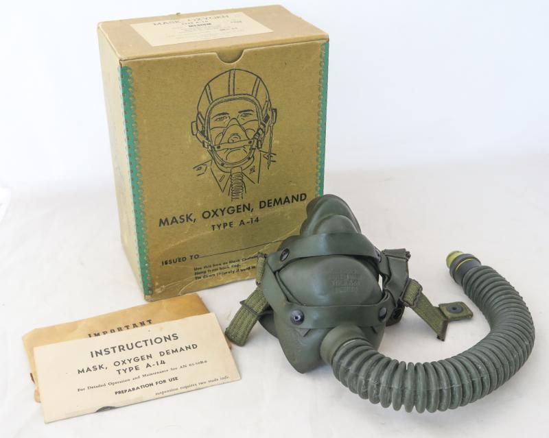 Dragoon Militaria | WW2 USAAF A-14 demand oxygen mask - 8th AF mod 1944/45
