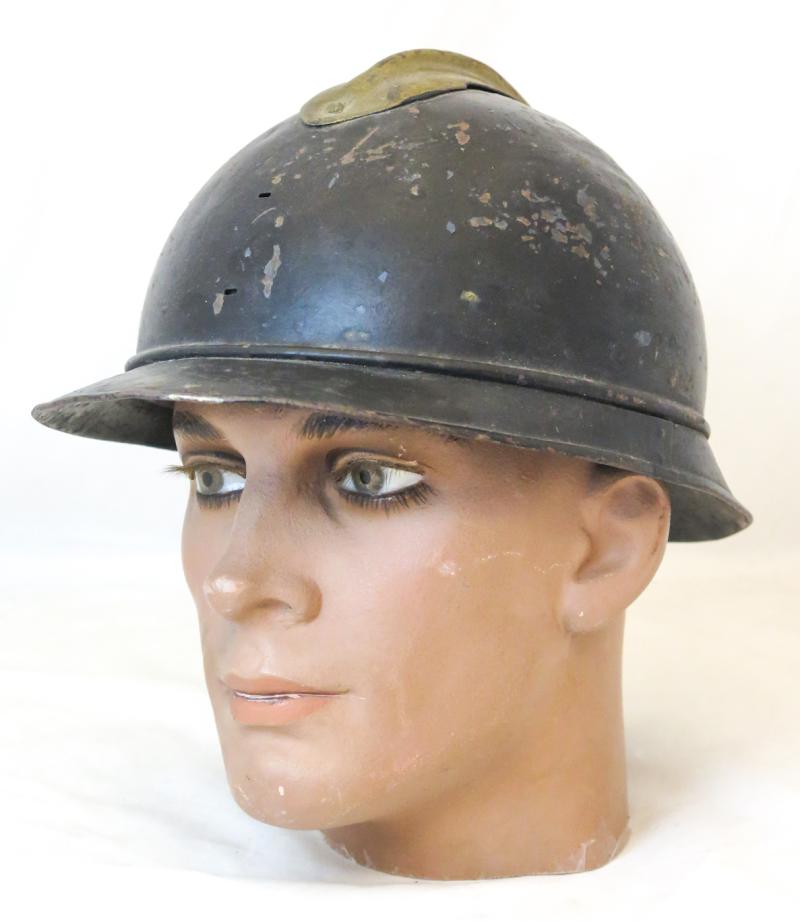 WW1 French M1915 Adrian steel helmet - Finnish voluntary fire brigade