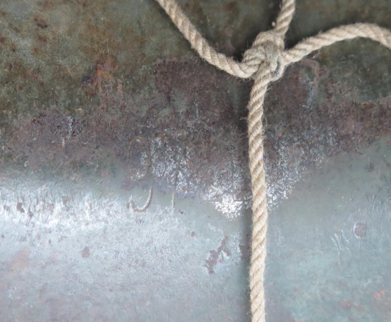 WW2 US M1 steel helmet - ex-navy