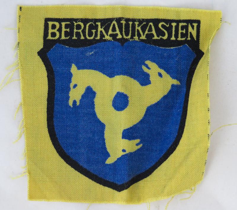 WW2 German Wehrmacht eastern volunteer arm patch - Bergkaukasien