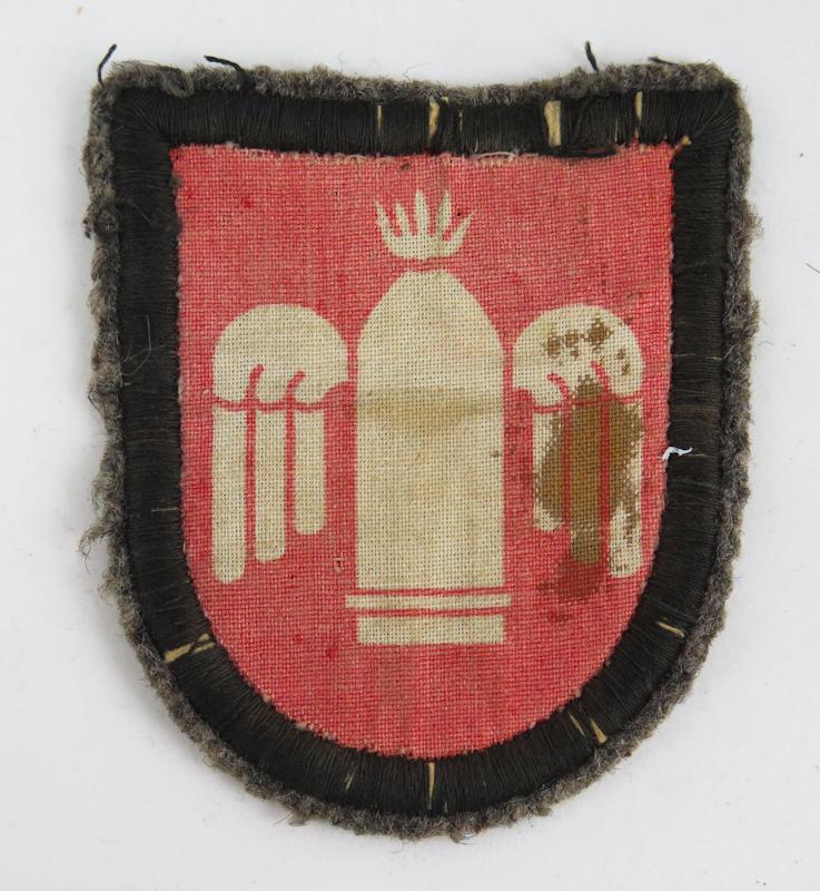 Post-war Finnish army M/49 trade patch -  artillerist  AA-artillery