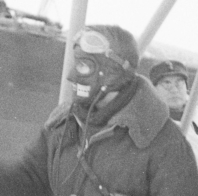 WW2 Finnish pilot face mask
