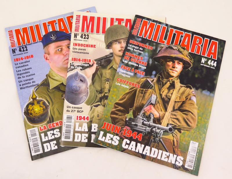 French Militaria magazine - 3 issues