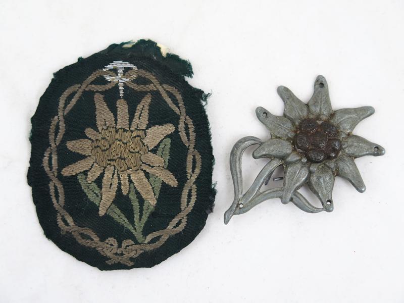 WW2 German Wehrmacht Gebirgsjäger insignia set