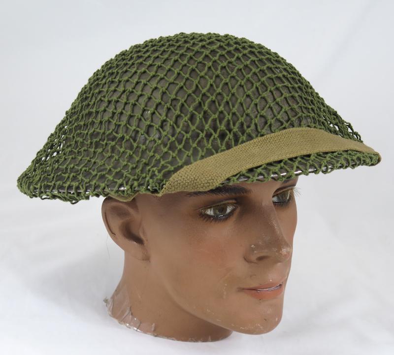 WW2 British army MK II steel helmet with net