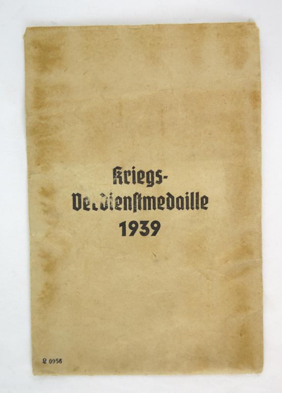 WW2 German War Merit medal with packet