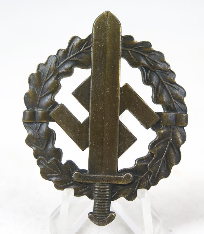 WW2 German SA sport badge bronze class -  2nd type Berg&Nolte