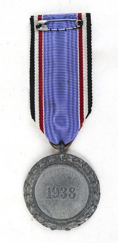 WW2 German Luftschutz air raid defence 2nd class medal with award document