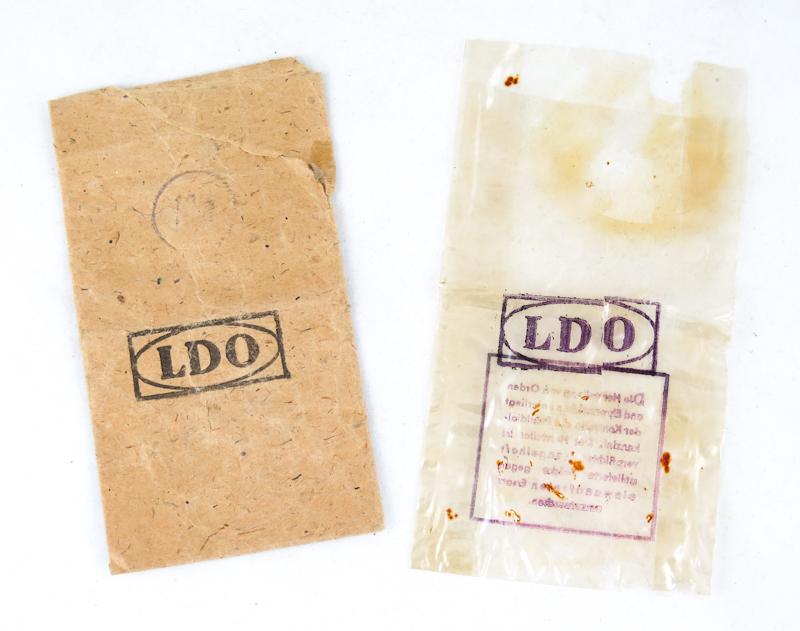 WW2 German LDO envelopes - paper and cellophane