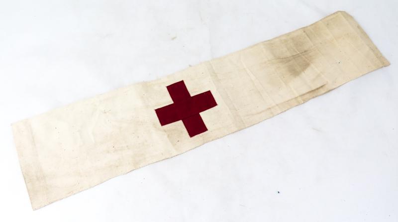 WW2 Finnish medics red cross arm band