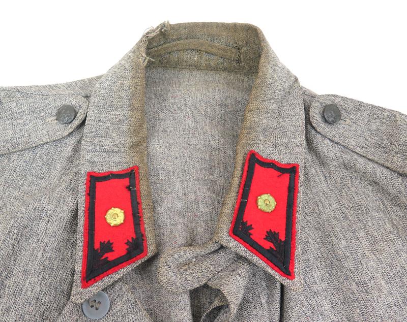 WW2 Finnish army Field artillery 2nd lieutenant M36 summer blouse - 22nd Heavy artillery batallion