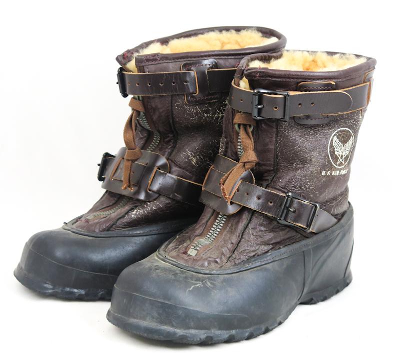 Post-war US air force A-1 flight boots