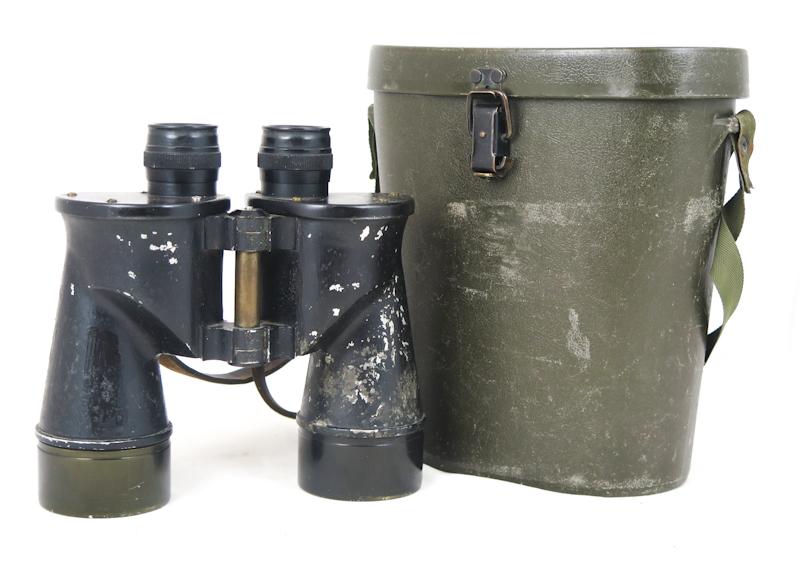 WW2 US Navy Binoculars BU Ships Mark 32 mod 7 with post-war M63E1 case
