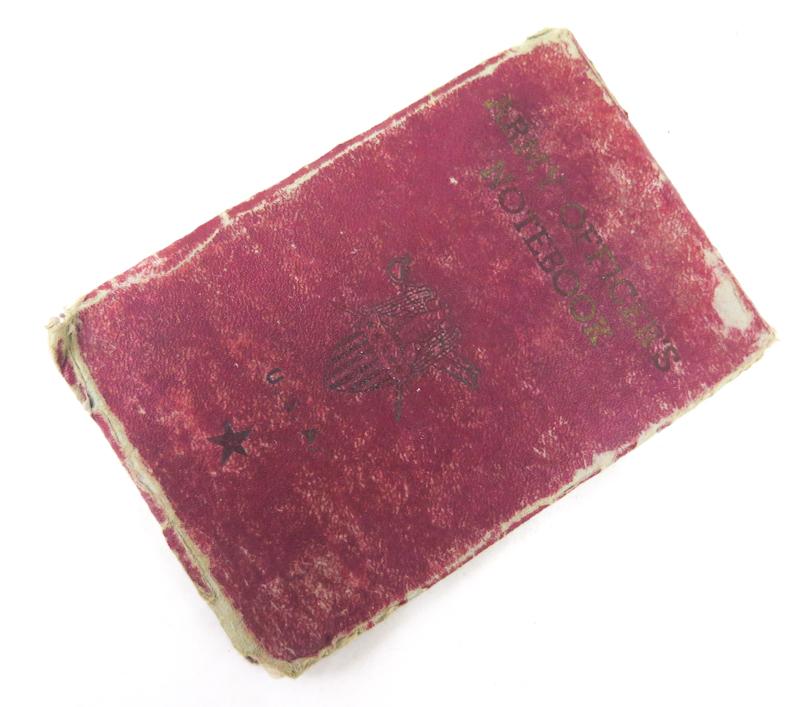 WW2 US army officers note book - 1943