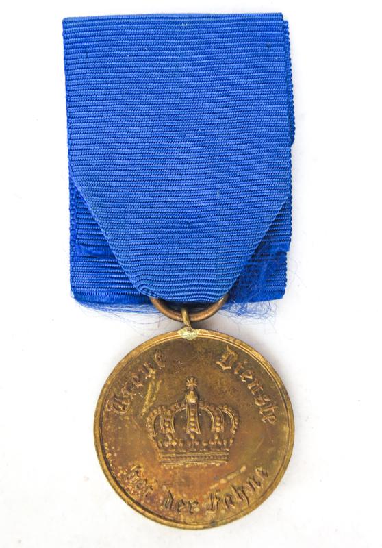 WW1 German Prussian 12 years military service medal