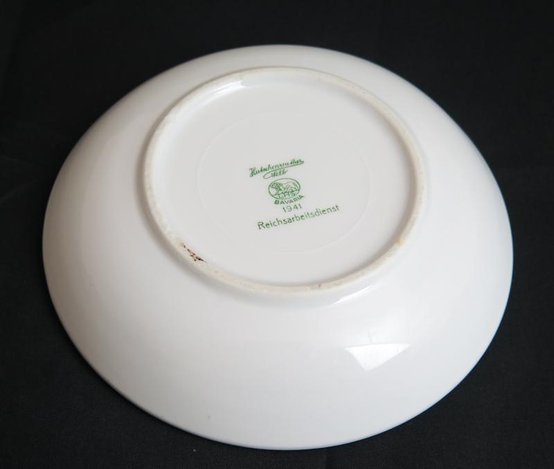 WW2 German Reicharbeitdienst mess hall dessert plate