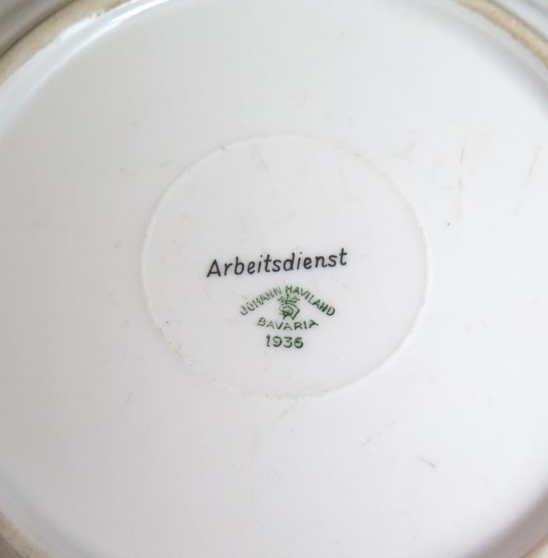 Pre-war German Arbeitsdienst mess hall plate -1936
