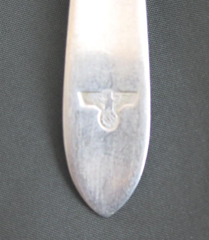 WW2 German Wehrmacht army mess hall knife and spoon