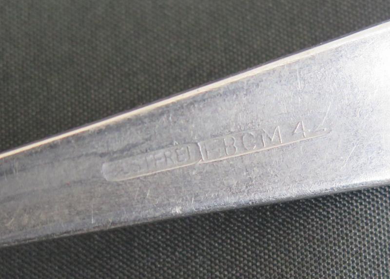 WW2 German Wehrmacht army mess hall knife and spoon