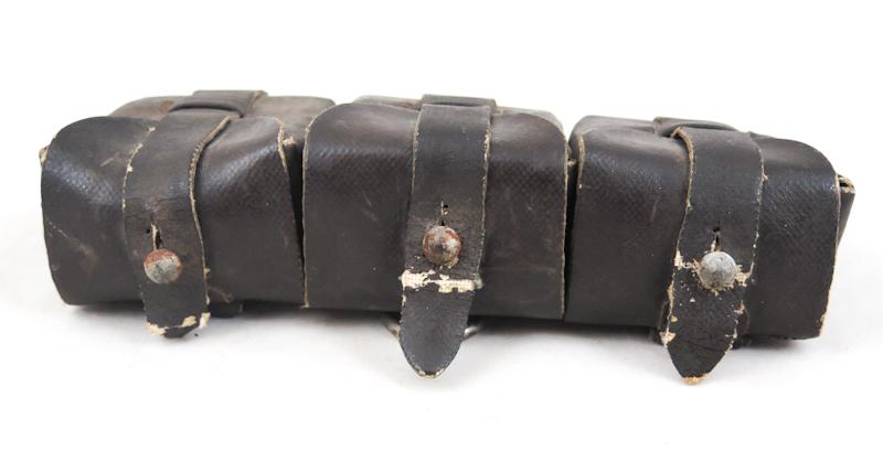 WW2 Finnish army rifle ammunition pouch economy pattern - rubber