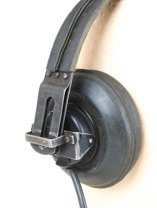 WW2 German Dfh.b head-phones - Panzer