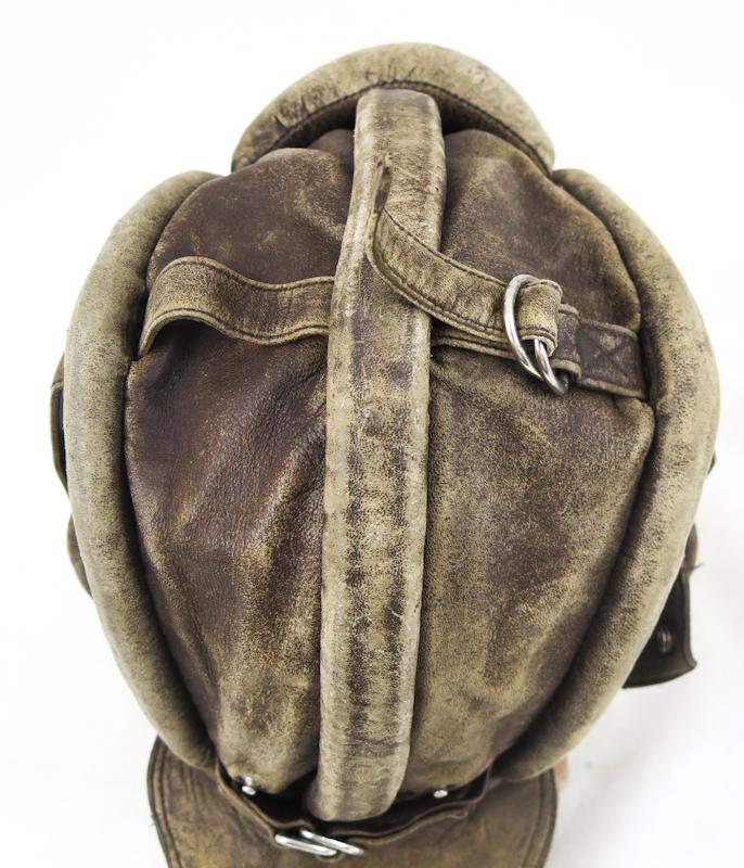 WW2 Finnish Tank grew leather helmet - Friitala