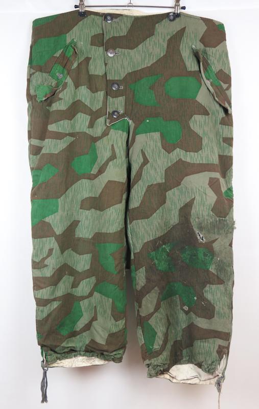 WW2 German Wehrmacht Splittertarn reversible winter trousers - 1st pattern