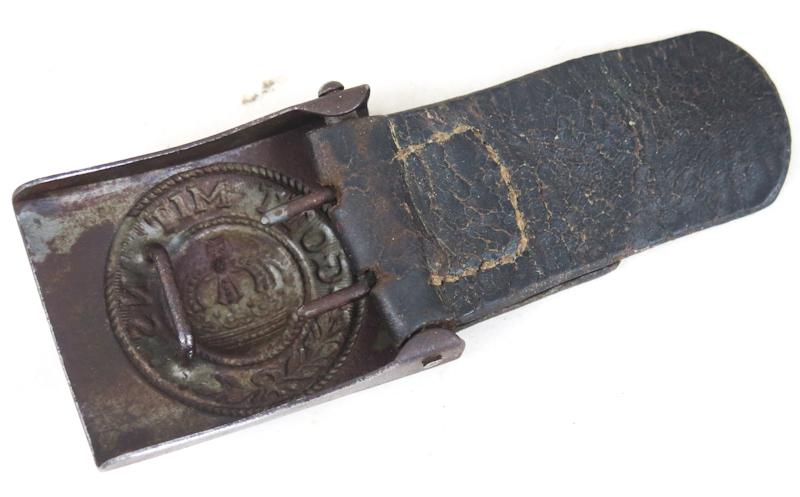 WW1 German Prussian M1915 NCO/EM steel belt buckle