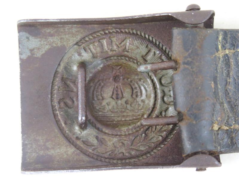 WW1 German Prussian M1915 NCO/EM steel belt buckle