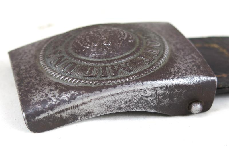 WW1 German Prussian M1915 NCO/EM steel belt buckle