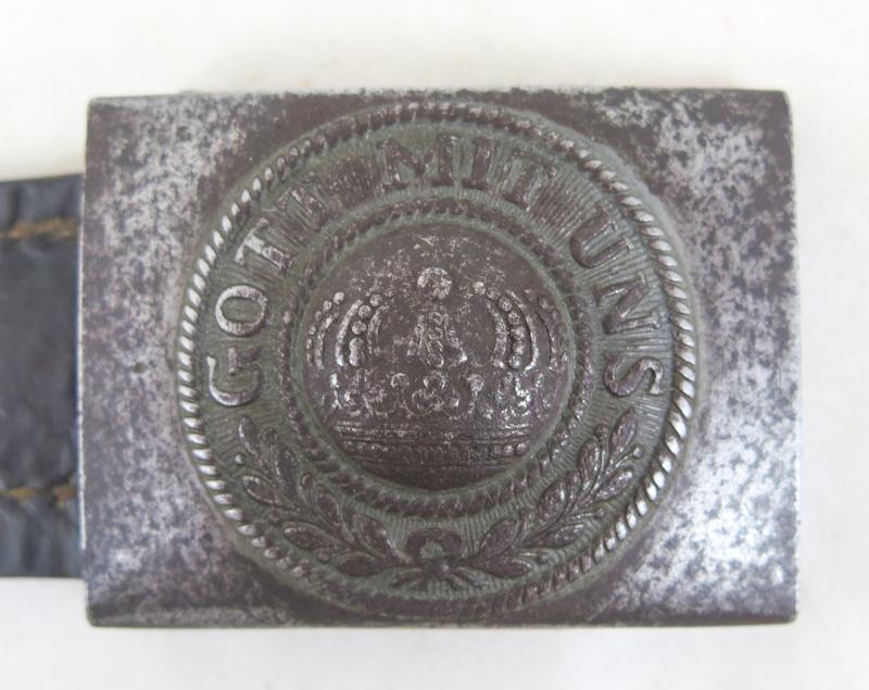 WW1 German Prussian M1915 NCO/EM steel belt buckle