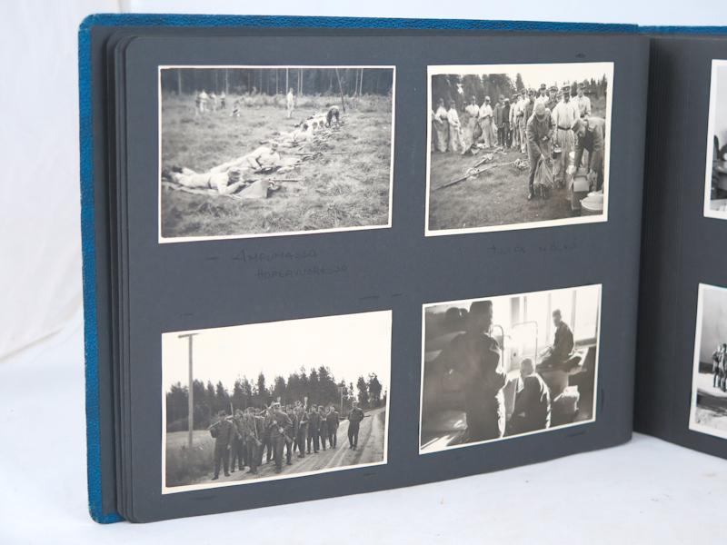 Post-war Finnish air force flight reserve officer course photo album