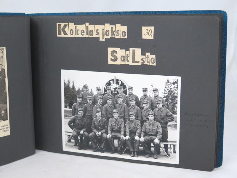 Post-war Finnish air force flight reserve officer course photo album