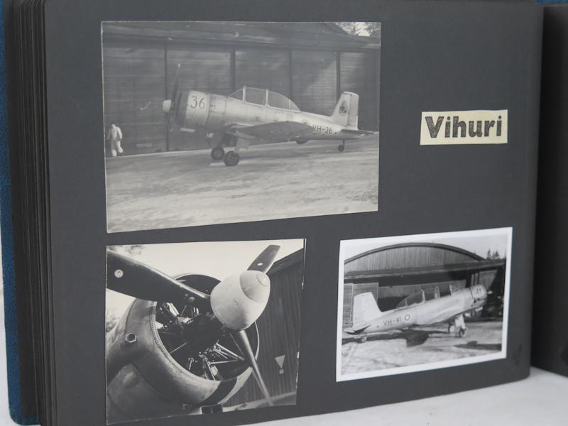 Post-war Finnish air force flight reserve officer course photo album