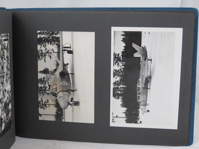 Post-war Finnish air force flight reserve officer course photo album