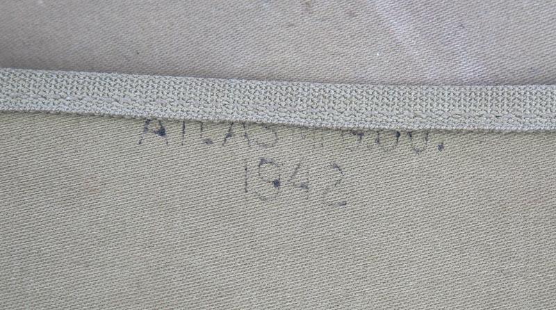 WW2 US army M1936 musette bag with shoulder strap - rubberised 1942