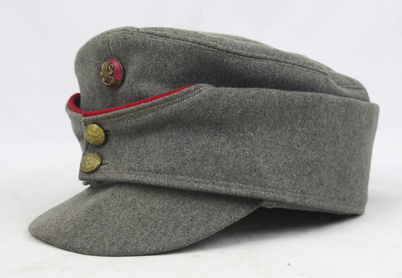 WW2 Finnish army artillery officers M36 field cap - winter version