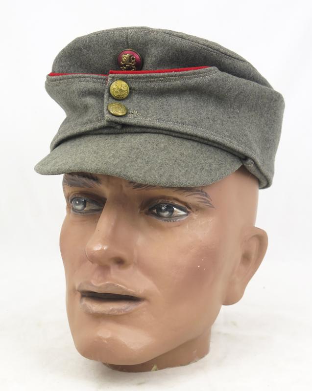 WW2 Finnish army artillery officers M36 field cap - winter version