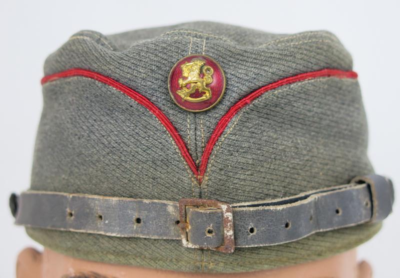 WW2 Finnish army artillery officers M39 summer cap
