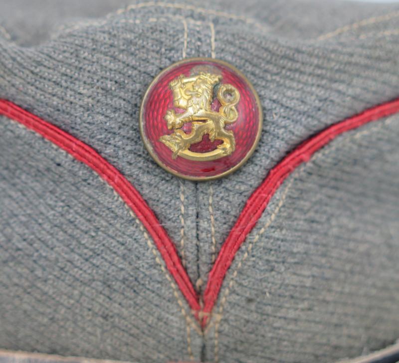 WW2 Finnish army artillery officers M39 summer cap