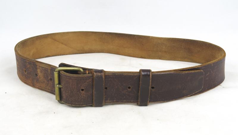 WW2 Finnish army M/30 leatherbelt - Sky/Int38