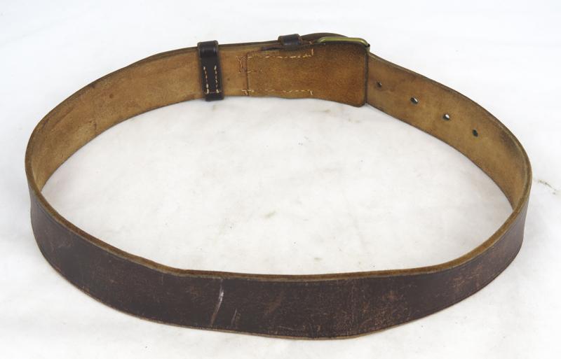 WW2 Finnish army M/30 leatherbelt - Sky/Int38