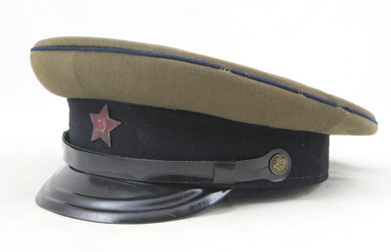 Cold war Soviet army M1955 visor cap technical troops 1969
