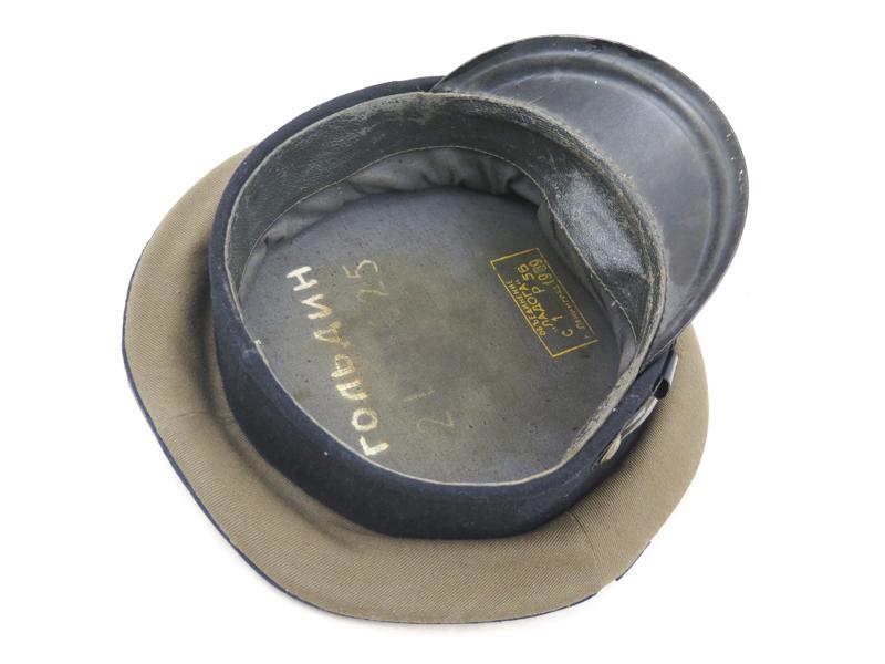 Cold war Soviet army M1955 visor cap technical troops 1969
